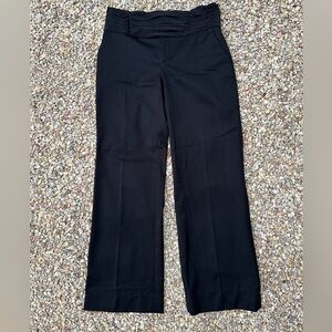 Elevenses by Anthropologie pants with ruched and detailed waistband - size 0